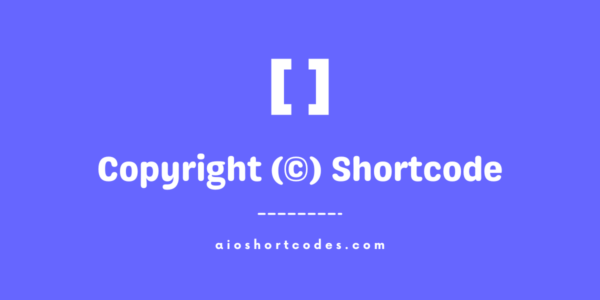 copyright symbol shortcode
