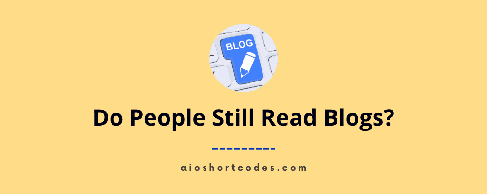 do people still read blogs