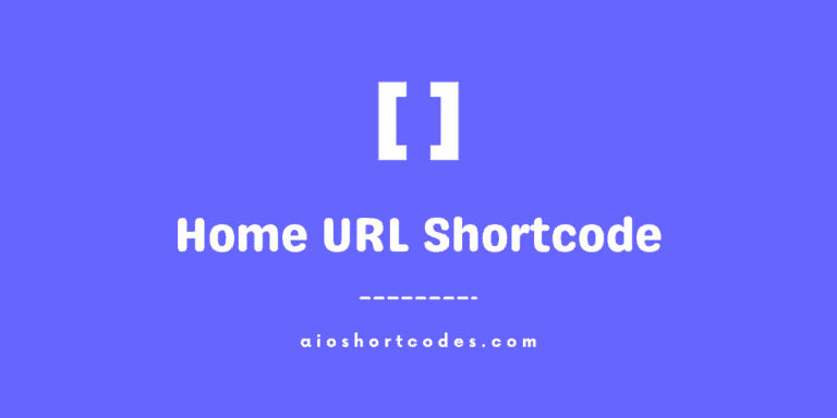 home url shortcode