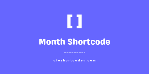 month shortcode