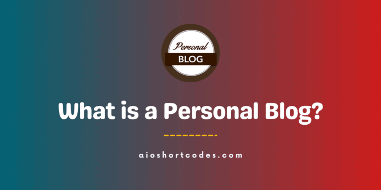 what is a personal blog