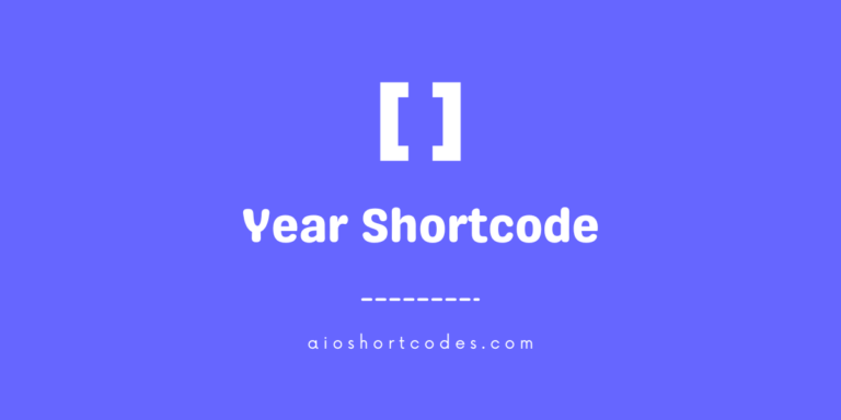 wordpress year shortcode